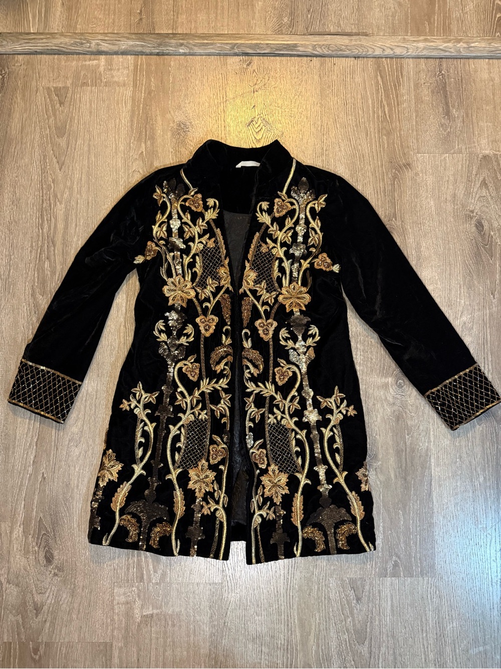 Soft Surroundings Antoinette Jacket  in Black/gold - Picture 3 of 13